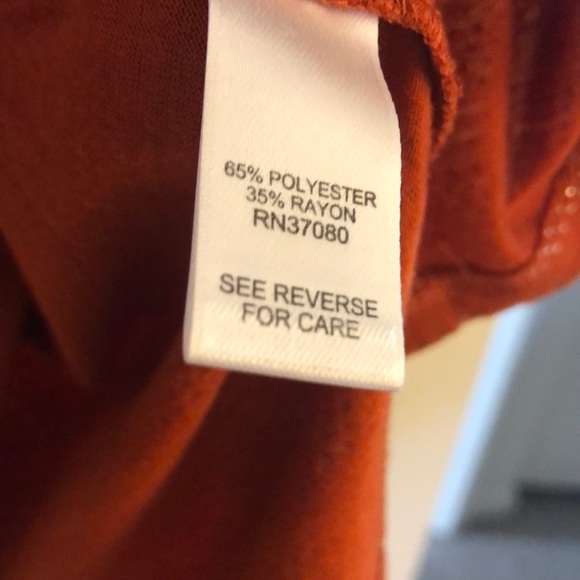 Burnt Orange studded sleeveless top - Picture 5 of 5